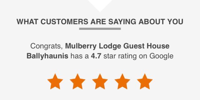 Mulberry Lodge Guest House Ballyhaunis Eksteriør bilde